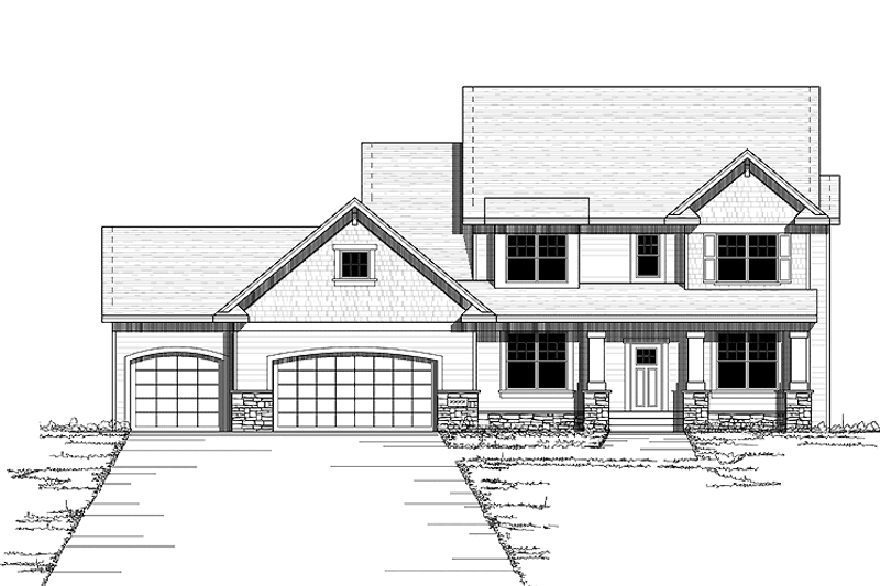 Home Plan - European Exterior - Front Elevation Plan #51-633