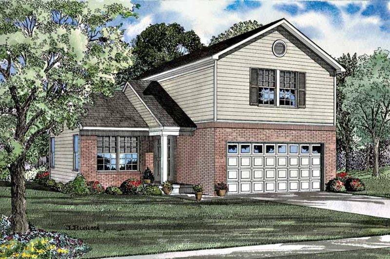 Home Plan - Colonial Exterior - Front Elevation Plan #17-3041