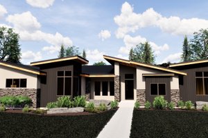 Contemporary Exterior - Front Elevation Plan #920-15