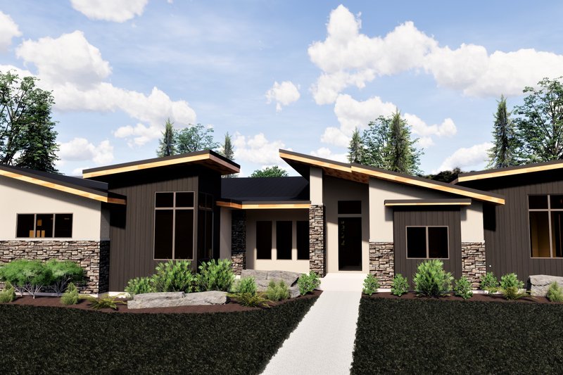 Architectural House Design - Contemporary Exterior - Front Elevation Plan #920-15