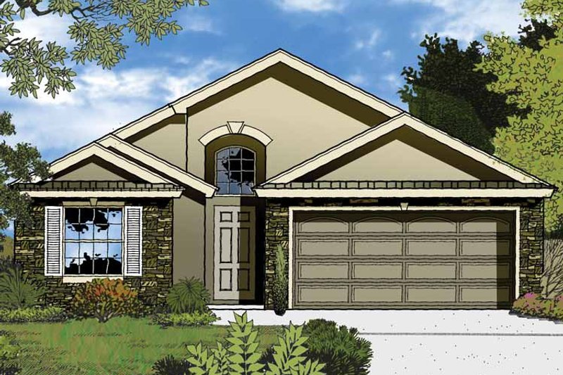 Dream House Plan - Exterior - Front Elevation 3 for Country House Plan #1015-36 - 3 bed, 2 bath