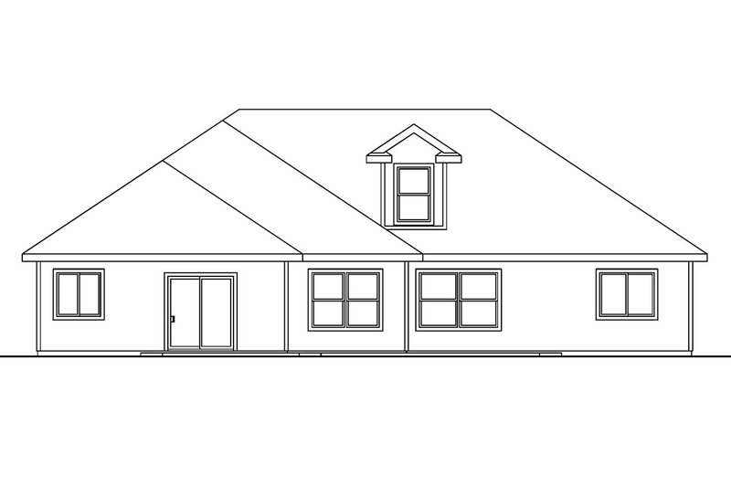 Home Plan - Exterior - Front Elevation 3 House Plan #124-561 - 3 bed, 2 bath
