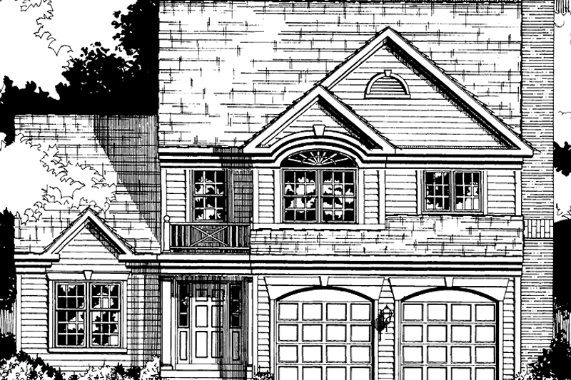 Dream House Plan - Colonial Exterior - Front Elevation Plan #953-105