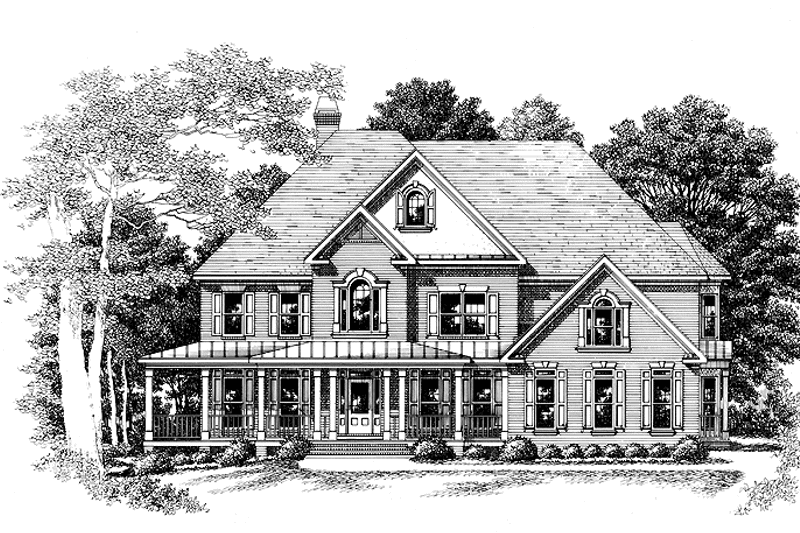 Home Plan - Exterior - Front Elevation 3 for Victorian House Plan #927-488 - 5 bed, 4.5 bath