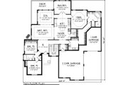 European Style House Plan - 3 Beds 2 Baths 2381 Sq/Ft Plan #70-1056 
