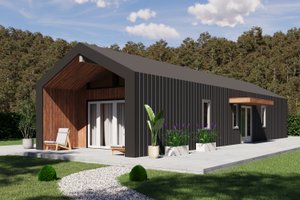 Dream House Plan - Cabin Exterior - Front Elevation Plan #1106-120