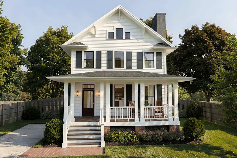 Home Plan - Exterior - Front Elevation 2 for Farmhouse House Plan #79-268 - 3 bed, 2.5 bath