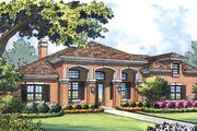 Mediterranean Style House Plan - 4 Beds 3 Baths 2258 Sq/Ft Plan #417-313 