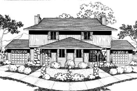 Exterior - Front Elevation House Plan #303-193 - 3 bed, 1.5 bath
