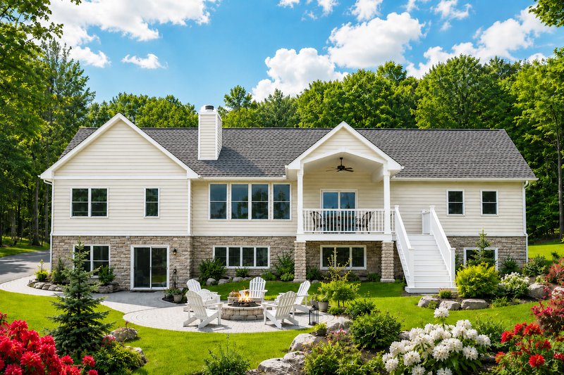 Architectural House Design - Exterior - Rear Elevation for Craftsman House Plan #928-117 - 2 bed, 2.5 bath