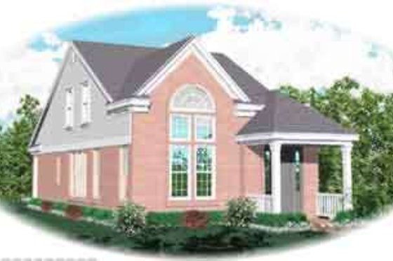 Exterior - Front Elevation for Contemporary House Plan #81-451 - 3 bed, 2.5 bath