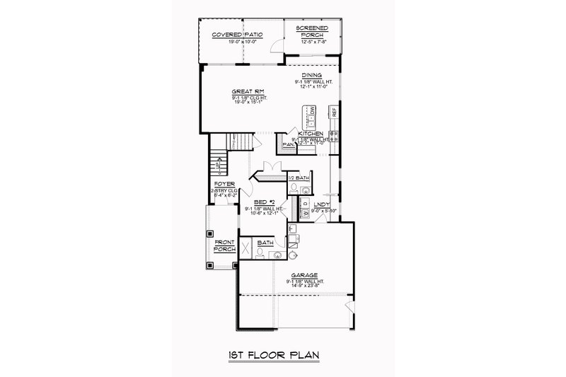 House Plan Design - Floor Plan - Main Floor for Craftsman House Plan #1064-95 - 5 bed, 3.5 bath