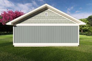 Exterior - Rear Elevation for Cottage House Plan #126-260 - 1 bed, 1 bath