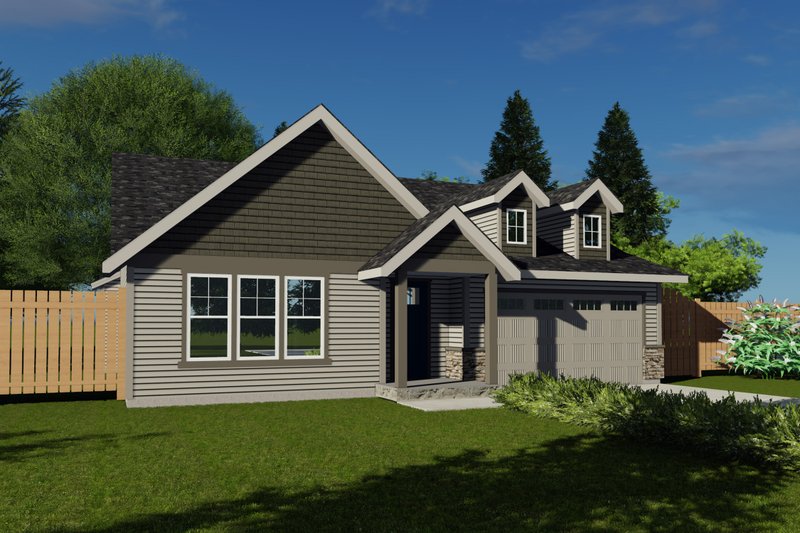 Dream House Plan - Craftsman Exterior - Front Elevation Plan #53-681