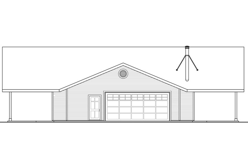 Home Plan - Exterior - Other Elevation for Ranch House Plan #124-955 - 3 bed, 2.5 bath