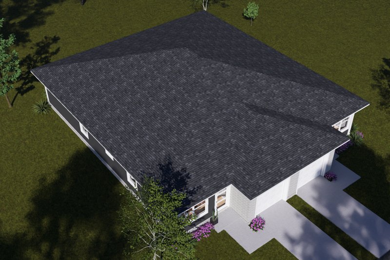 Home Plan - Exterior - Other Elevation 4 for Modern House Plan #513-2476 - 3 bed, 2 bath