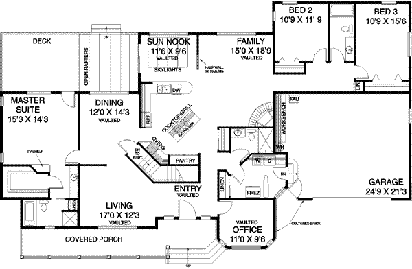 Dream House Plan - Traditional Floor Plan - Main Floor Plan #60-271
