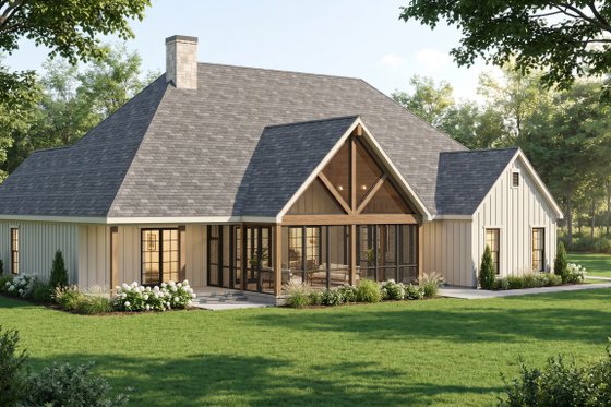 Exterior - Other Elevation 1 for Farmhouse House Plan #923-502 - 4 bed, 3.5 bath