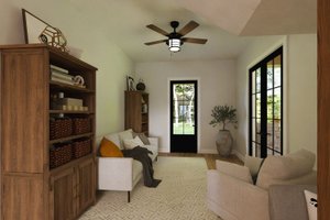 Interior - Family Room for Craftsman House Plan #1094-27 - 2 bed, 2 bath