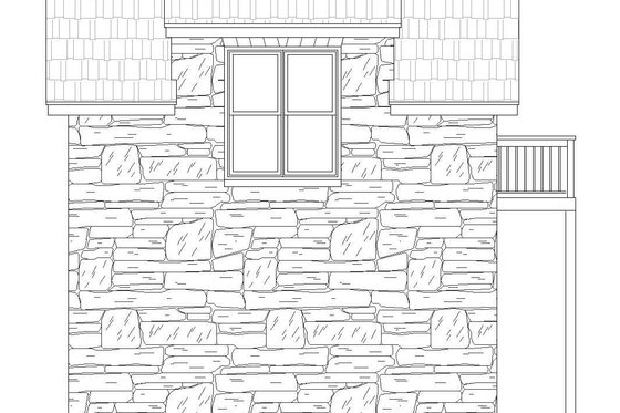 Exterior - Other Elevation 1 for Country House Plan #932-302, 0 bath