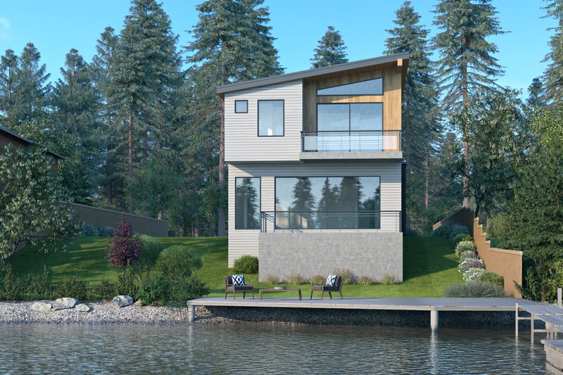 House Design - Exterior - Other Elevation 5 for Contemporary House Plan #1066-149 - 3 bed, 3 bath