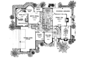 European Style House Plan - 4 Beds 3.5 Baths 3936 Sq/Ft Plan #310-601 
