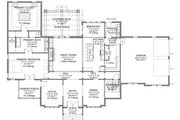 Farmhouse Style House Plan - 4 Beds 4.5 Baths 3778 Sq/Ft Plan #1116-26 Floor 