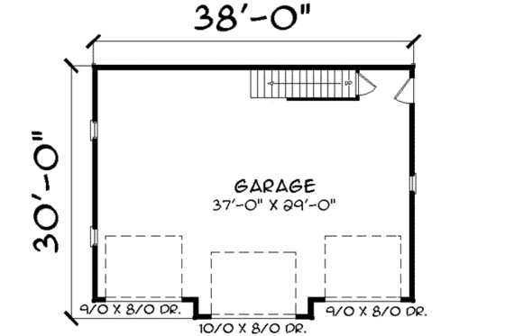 Floor Plan - Main Floor for Traditional House Plan #75-188, 0 bath