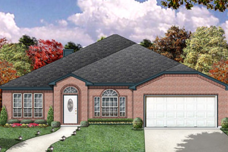 Home Plan - Traditional Exterior - Front Elevation Plan #84-366