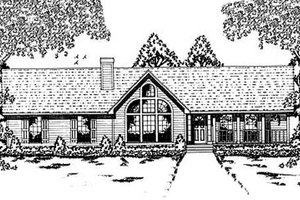 Contemporary Exterior - Front Elevation Plan #42-132