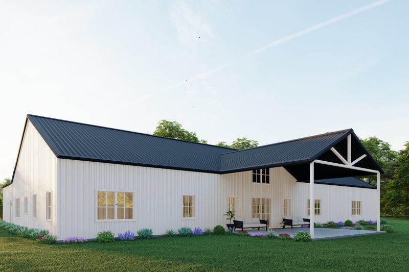 Architectural House Design - Exterior - Other Elevation 6 for Barndominium House Plan #1107-43 - 5 bed, 4.5 bath