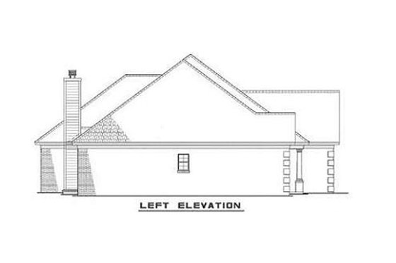 Exterior - Other Elevation for Traditional House Plan #17-154 - 4 bed, 2 bath
