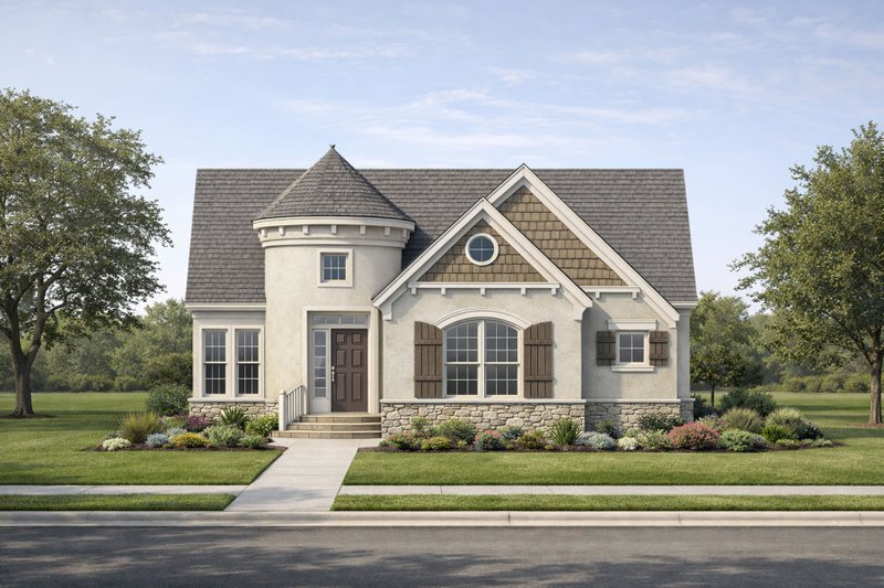 Home Plan - European Exterior - Front Elevation Plan #20-1721