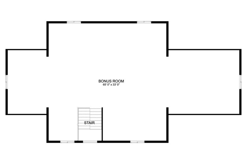 House Blueprint - Floor Plan - Upper Floor for Traditional House Plan #1060-366 - 1 bed, 1.5 bath