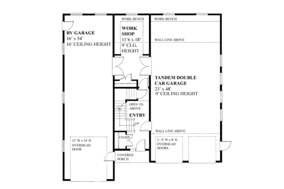 Floor Plan - Main Floor for Traditional House Plan #118-165, 0 bath