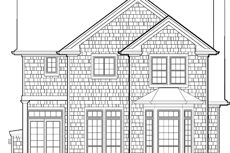 Dream House Plan - Exterior - Rear Elevation for Bungalow House Plan #48-791 - 3 bed, 2.5 bath