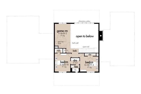 Architectural House Design - Barndominium Floor Plan - Upper Floor Plan #120-275