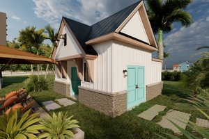 Exterior - Other Elevation for Craftsman House Plan #1094-16, 1 bath