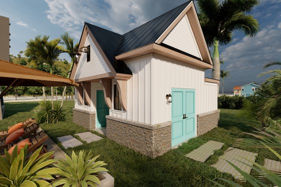 Exterior - Other Elevation for Craftsman House Plan #1094-16, 1 bath