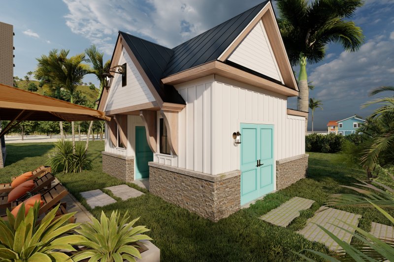 House Blueprint - Exterior - Other Elevation for Craftsman House Plan #1094-16, 1 bath