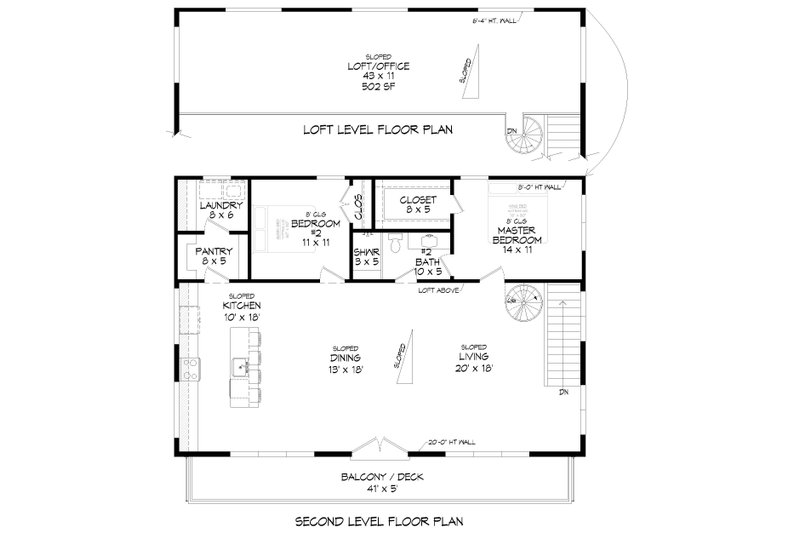 Architectural House Design - Floor Plan - Upper Floor for Country House Plan #932-1299 - 3 bed, 2 bath
