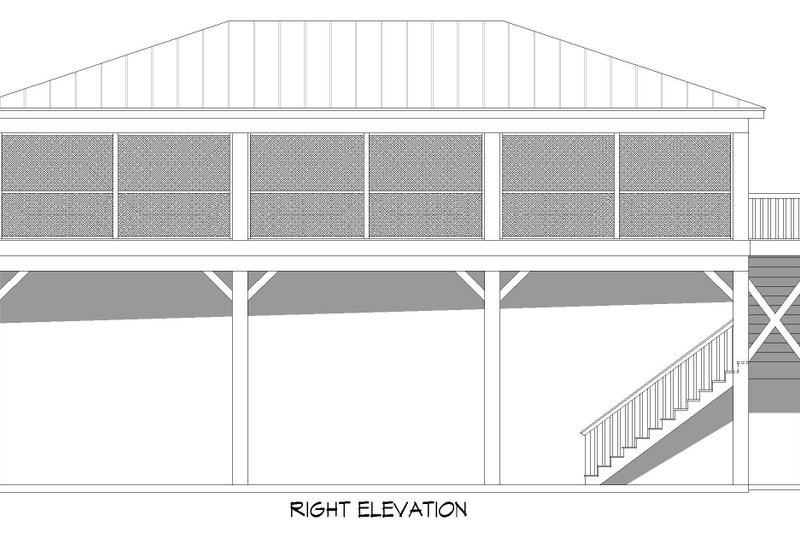 House Blueprint - Exterior - Other Elevation 1 for Modern House Plan #932-697, 0 bath