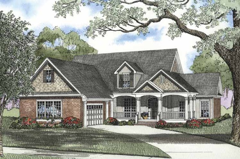 Dream House Plan - Exterior - Front Elevation 3 for Craftsman House Plan #17-2696 - 4 bed, 3 bath