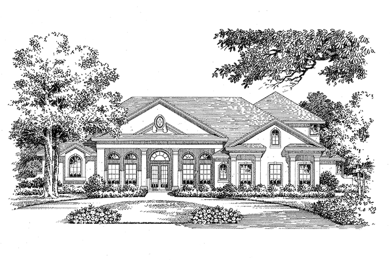 Dream House Plan - Classical Exterior - Front Elevation Plan #999-19