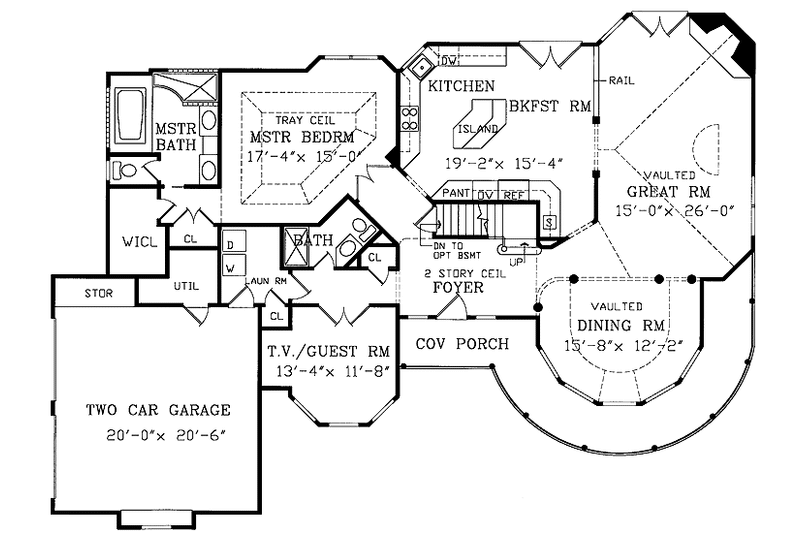 Dream House Plan - Floor Plan - Main Floor for Victorian House Plan #314-206 - 4 bed, 3 bath