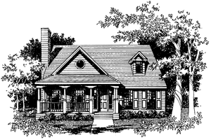 Dream House Plan - Country Exterior - Front Elevation Plan #1051-9