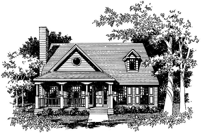 House Design - Country Exterior - Front Elevation Plan #1051-9