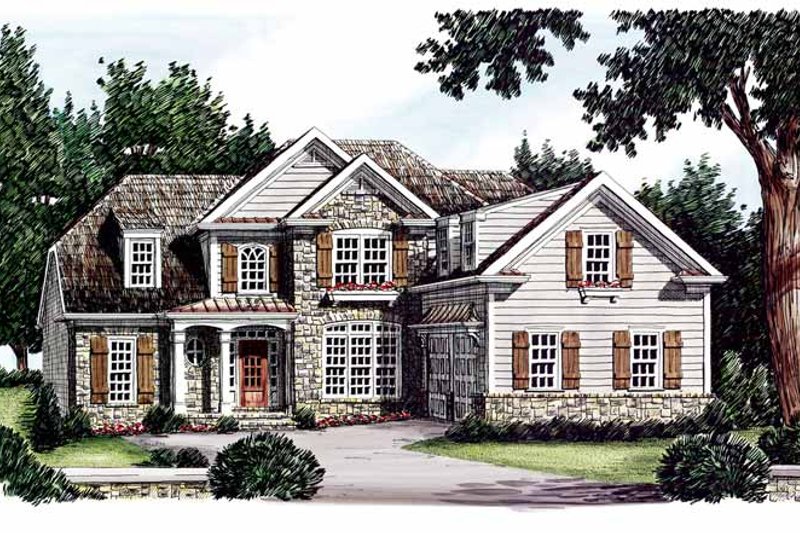 Home Plan - Country Exterior - Front Elevation Plan #927-609