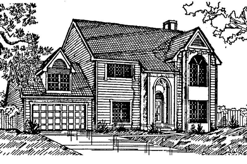 Architectural House Design - Traditional Exterior - Front Elevation Plan #405-272