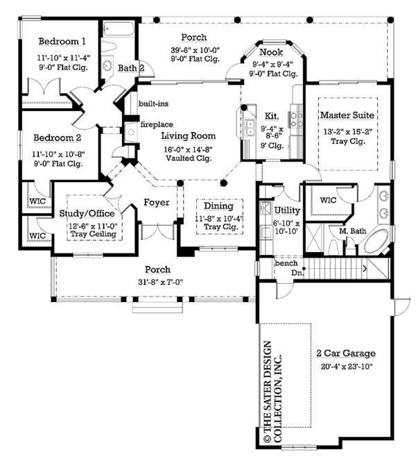 House Plan Design - Country Floor Plan - Main Floor Plan #930-178